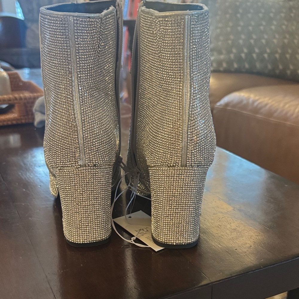 Target Shimmering Silver Ankle Booties - Picture 3 of 3